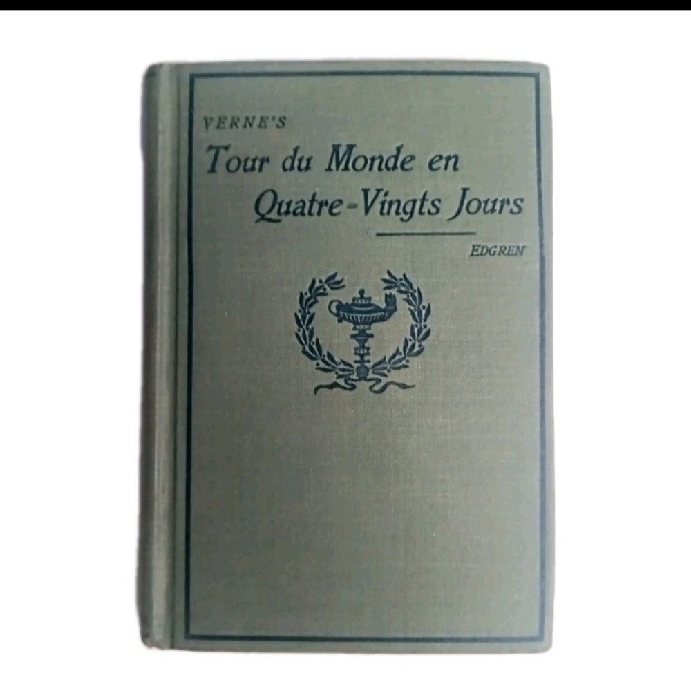 1894 Jules Verne Le Tour du Monde en Quatre-Vingts Jours Edgren Edited Antique